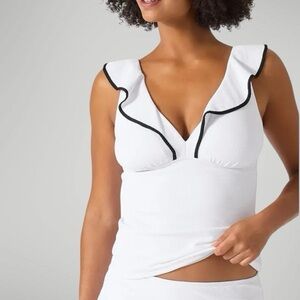 Tommy Bahama Island Cays Cabana Ruffled Tankini - Small - New